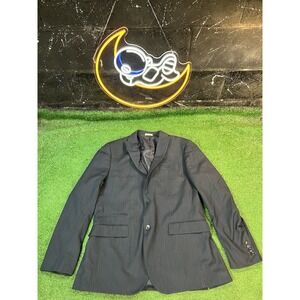JF J.Ferrar Blazer Mens 42L‎ Performance Blue Slim Fit Suit Jacket Sport Coat